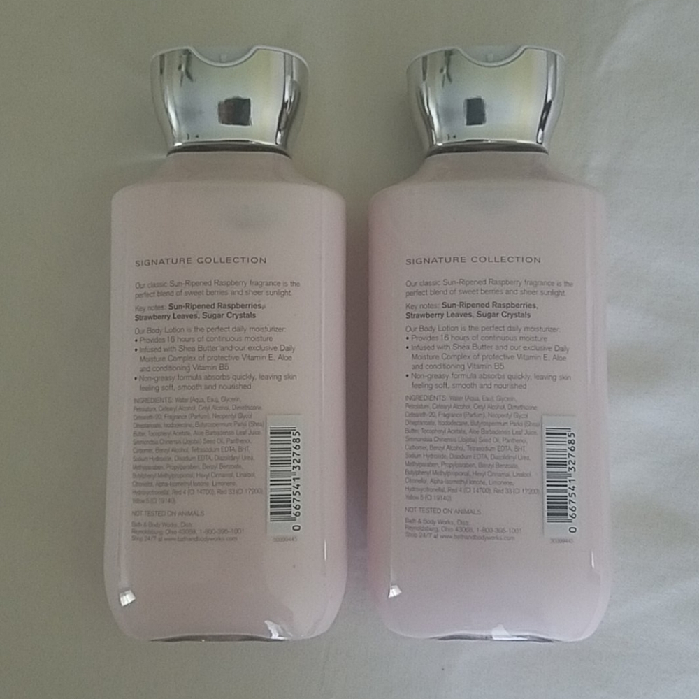 Bath and Body Works Sun Ripened Raspberry Lotion - Picture 2 of 3